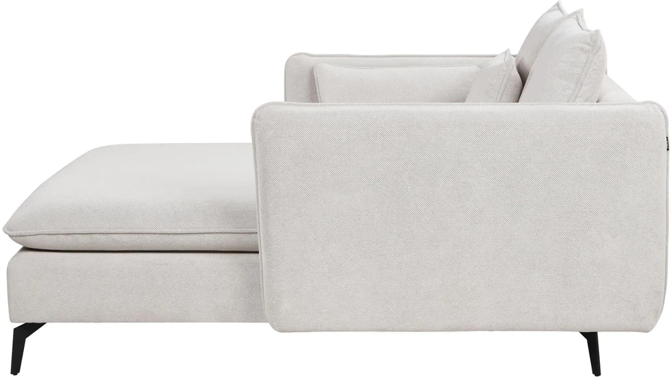 Sofa Beliani Šezlongas CHARMES šviesiai smėlio spalvos
