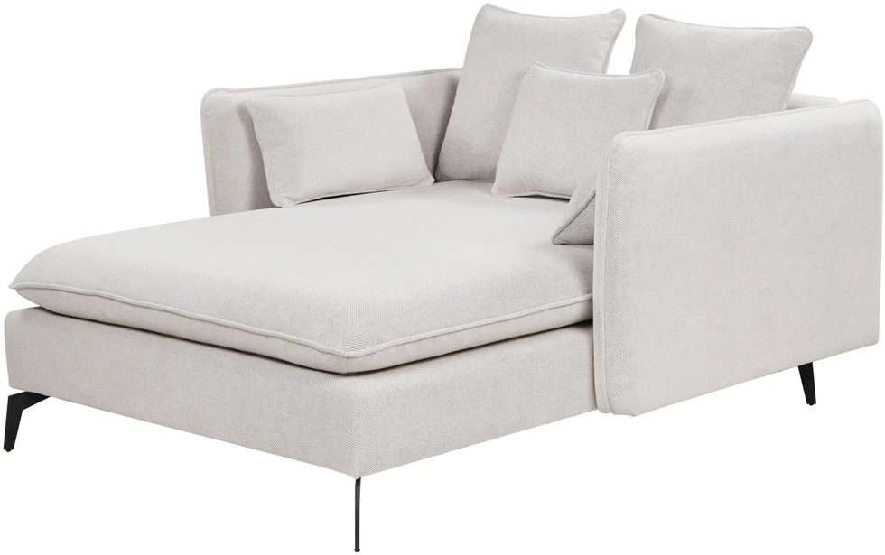 Sofa Beliani Šezlongas CHARMES šviesiai smėlio spalvos