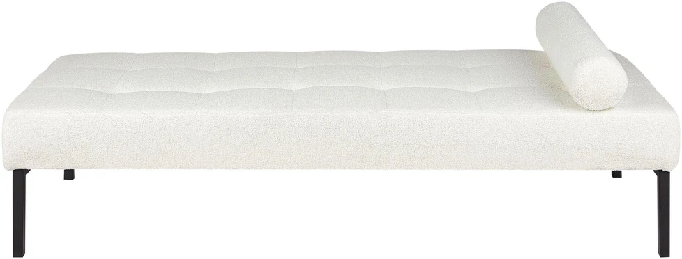 Sofa Beliani Šezlongas CHINON Boucle baltos spalvos