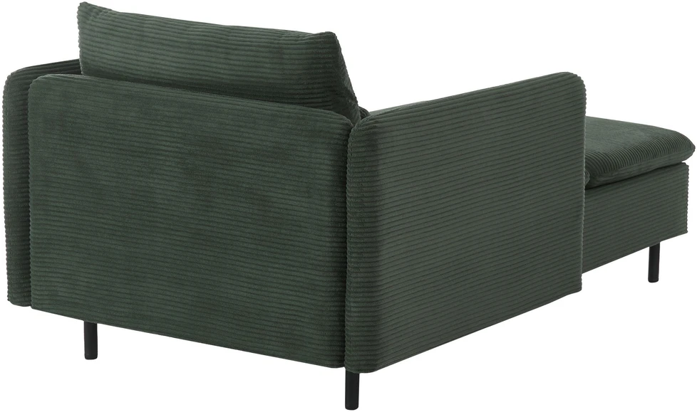 Sofa Beliani Šezlongas EGERIS aukštos kokybės velvetas, tamsiai žalias