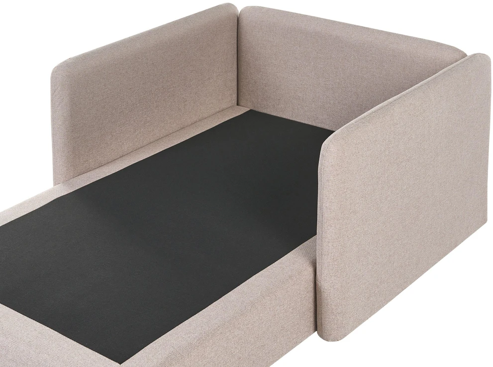 Sofa Beliani Šezlongas EGERIS, smėlio spalvos