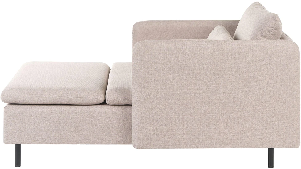 Sofa Beliani Šezlongas EGERIS, smėlio spalvos