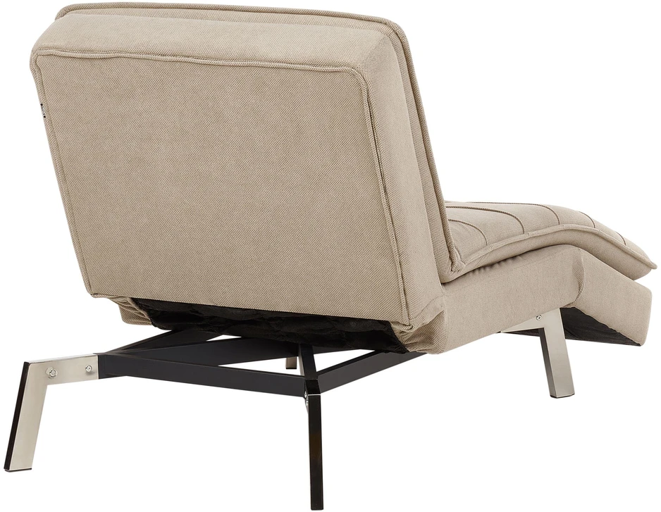 Sofa Beliani Šezlongas LOIRET smėlio spalvos