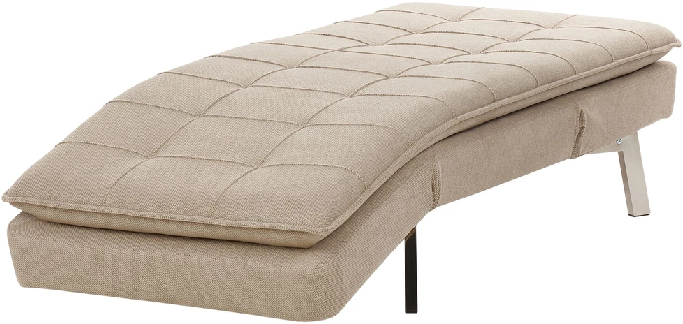Sofa Beliani Šezlongas LOIRET smėlio spalvos