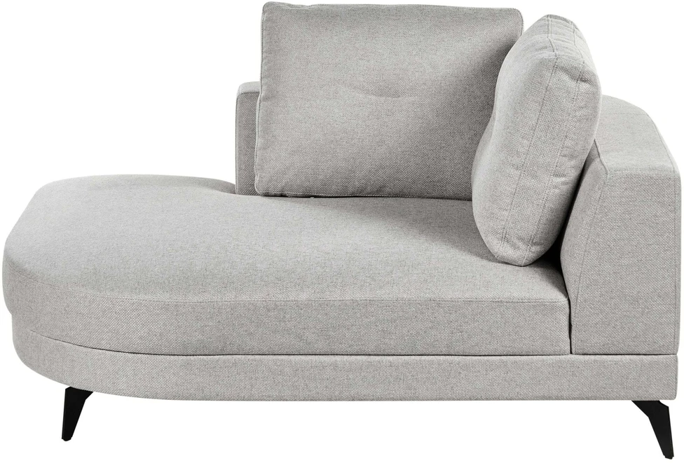 Sofa Beliani Šezlongas MARUM sintetinis linas pilkas