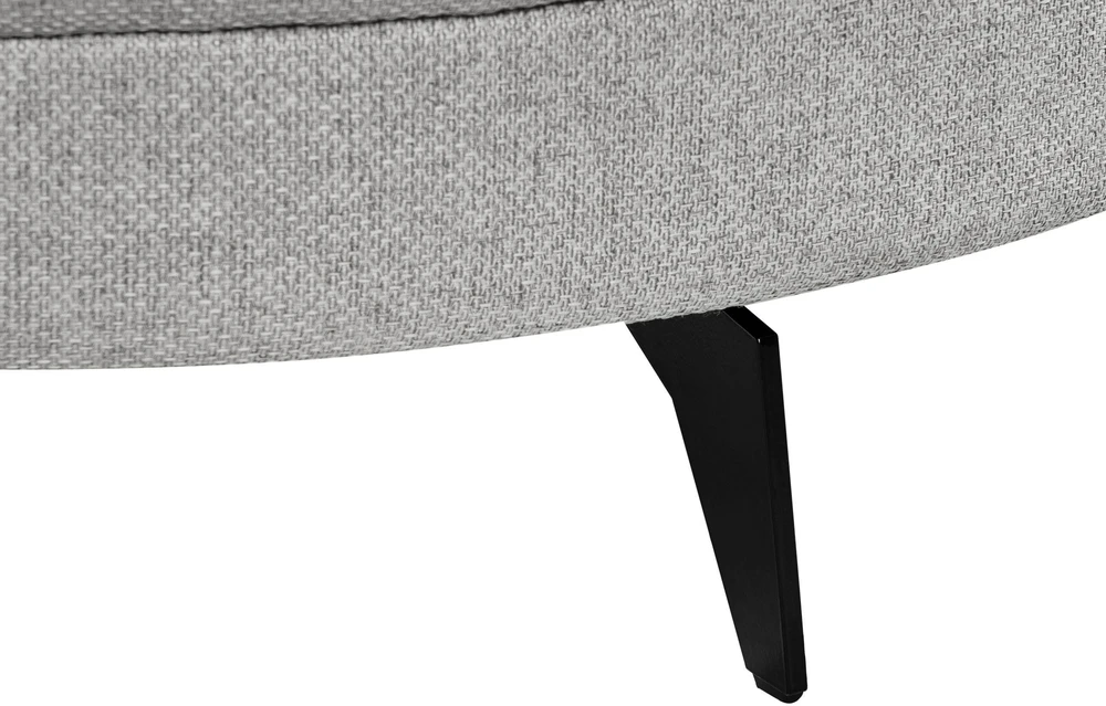 Sofa Beliani Šezlongas MARUM sintetinis linas pilkas