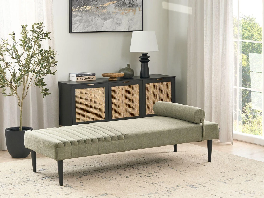 Sofa Beliani Šezlongas MAURIAC žalias