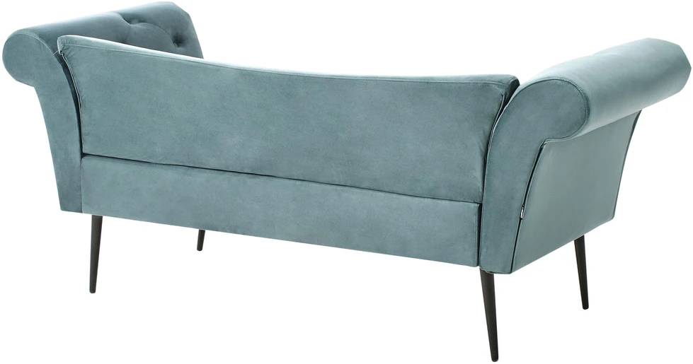 Sofa Beliani Šezlongas NANTILLY veliūras lazūrinė
