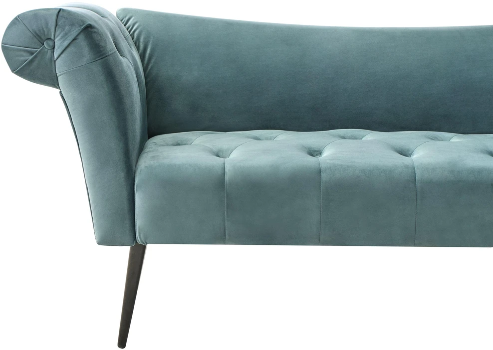 Sofa Beliani Šezlongas NANTILLY veliūras lazūrinė