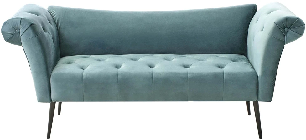 Sofa Beliani Šezlongas NANTILLY veliūras lazūrinė
