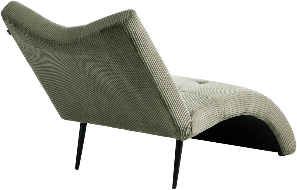 Sofa Beliani Šezlongas QUILLY velvetinis žalias