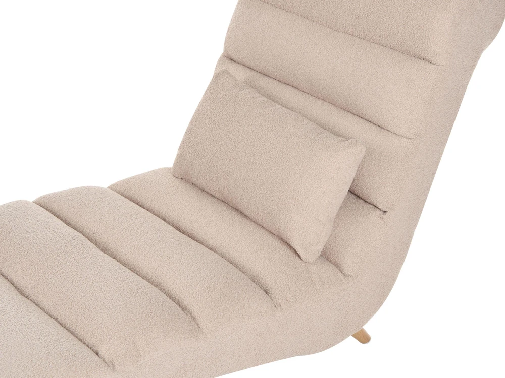 Sofa Beliani Šezlongas RIVES Boucle smėlio spalvos