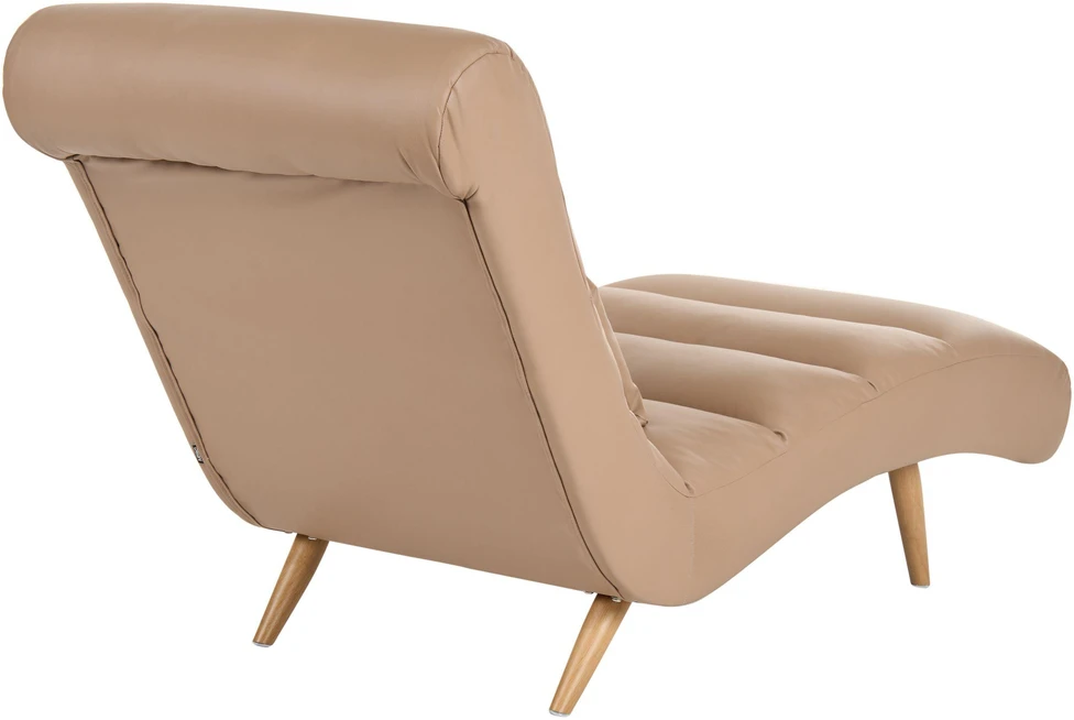 Sofa Beliani Šezlongas RIVES dirbtinė oda šviesiai rudas