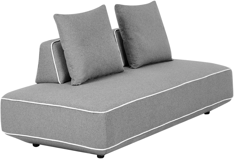 Sofa Beliani Šezlongas SEILLANS Pilkas
