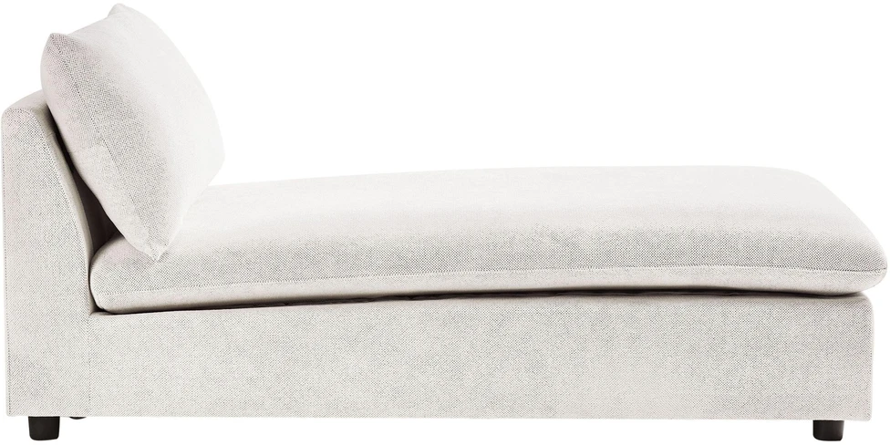 Sofa Beliani Šezlongas VIZILLE, kreminės baltos spalvos