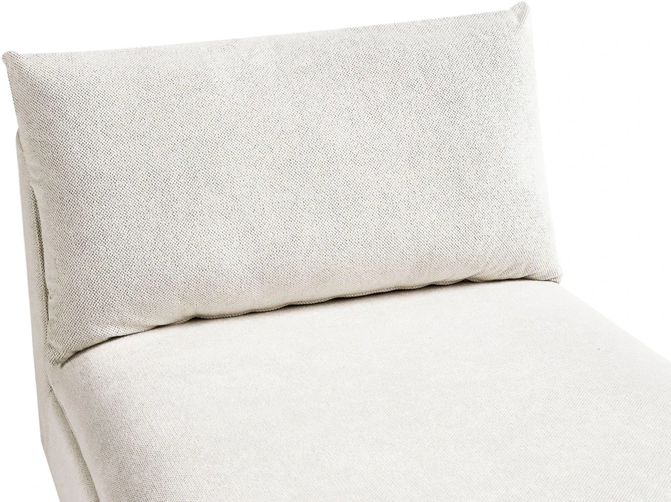 Sofa Beliani Šezlongas VIZILLE, kreminės baltos spalvos
