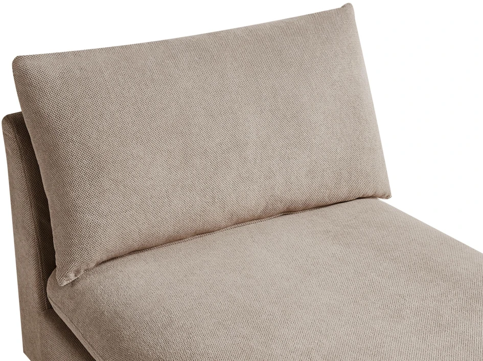 Sofa Beliani Šezlongas VIZILLE smėlinės spalvos