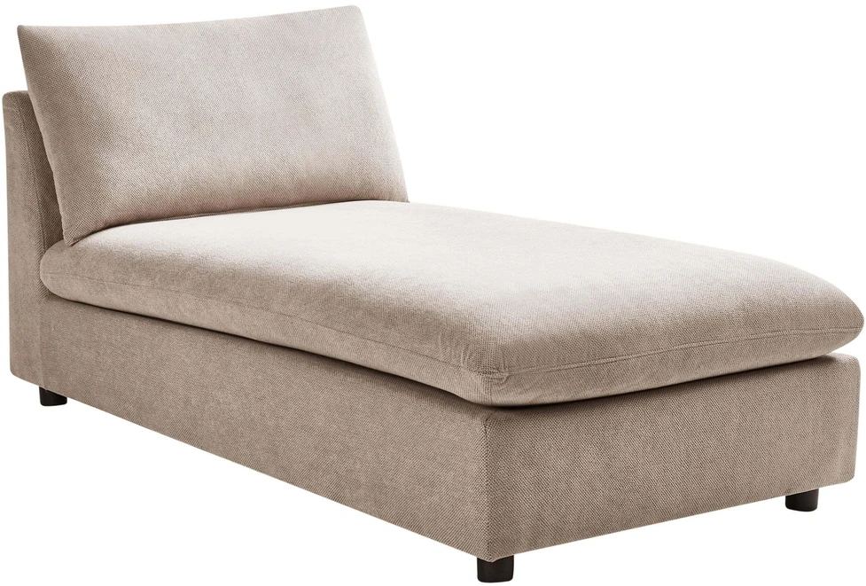 Sofa Beliani Šezlongas VIZILLE smėlinės spalvos