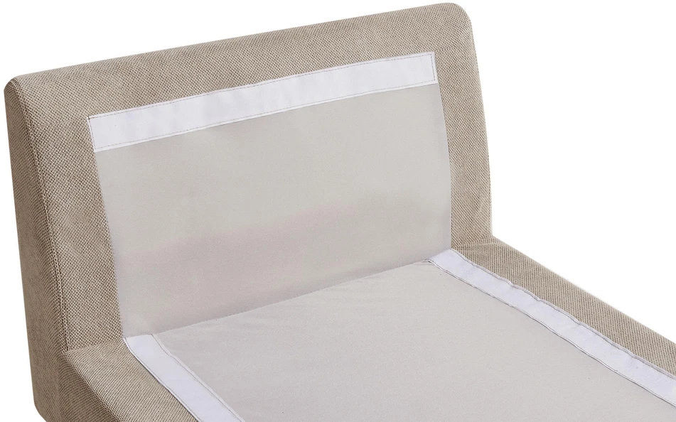 Sofa Beliani Šezlongas VIZILLE smėlinės spalvos