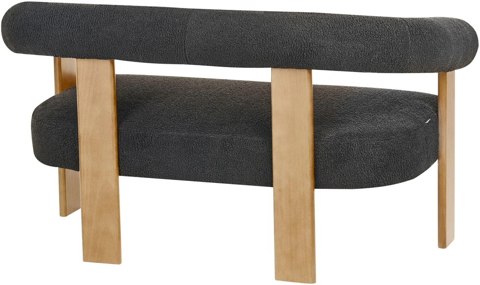 Sofa Beliani Svetainės baldų komplektas ILBRO Boucle juodas / šviesiai rudas