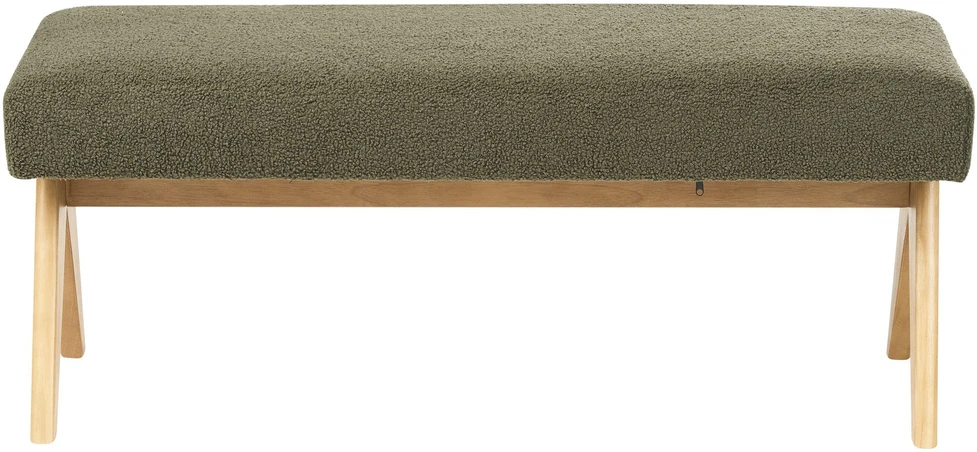 Sofa Beliani Svetainės baldų komplektas TAMRE Boucle žalias / šviesiai rudas