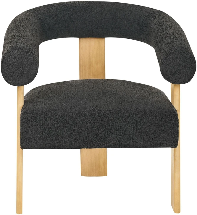 Sofa Beliani Svetainės baldų komplektas ILBRO Boucle juodas / šviesiai rudas