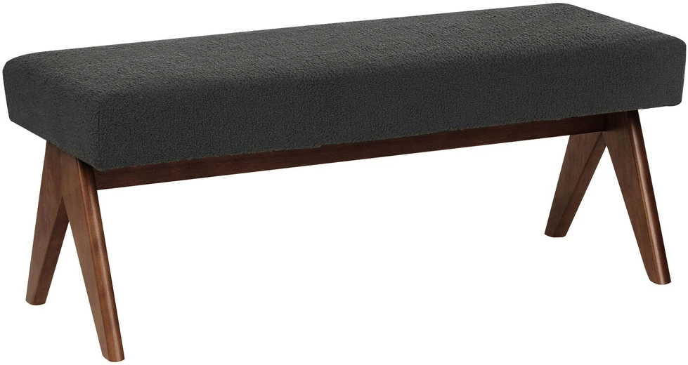 Sofa Beliani Svetainės baldų komplektas TAMRE Boucle juodas/tamsiai rudas