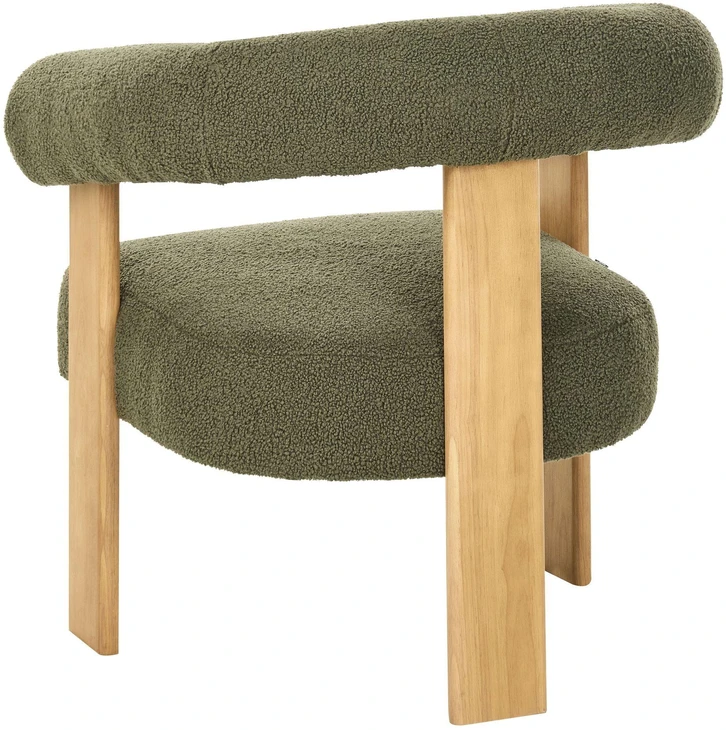 Sofa Beliani Svetainės baldų komplektas ILBRO Boucle žalias/šviesiai rudas