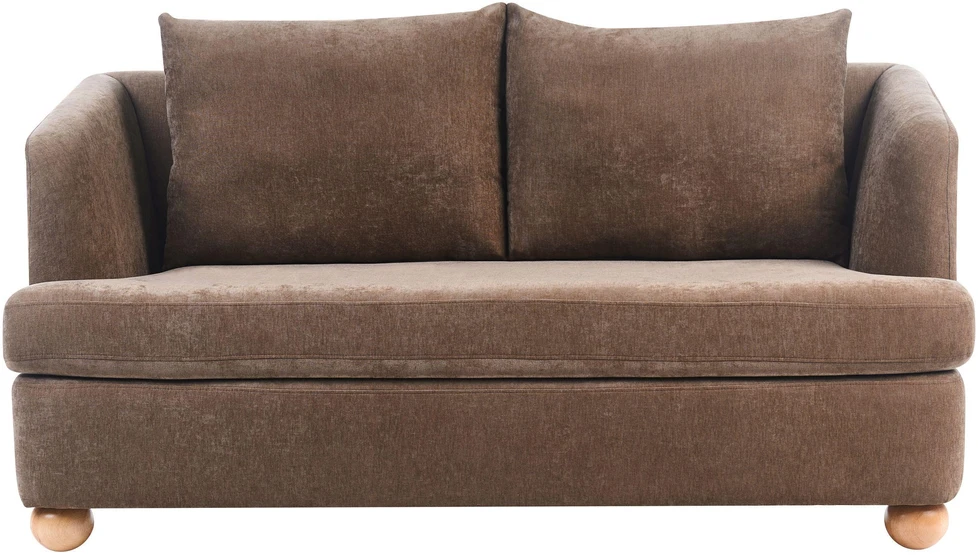 Sofa Beliani Svetainės baldų komplektas 6 asmenims RATTVIK rudas šenilas