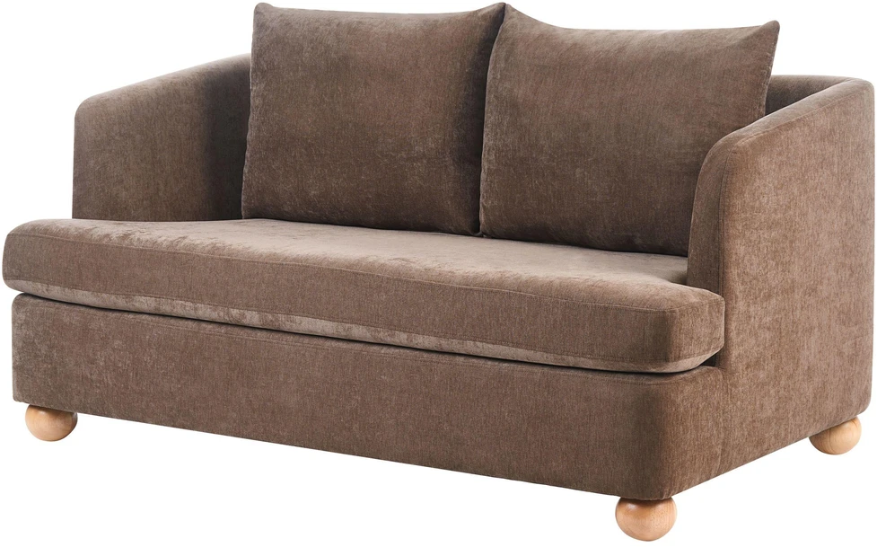 Sofa Beliani Svetainės baldų komplektas 6 asmenims RATTVIK rudas šenilas