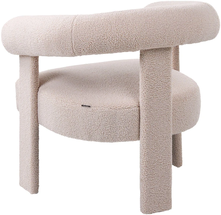 Sofa Beliani Svetainės komplektas ILBRO Boucle šviesiai smėlio spalvos