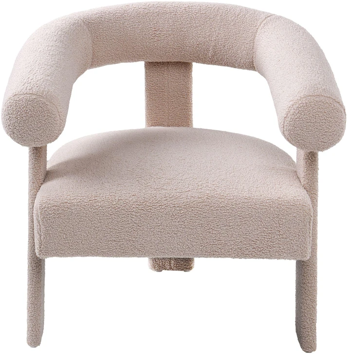 Sofa Beliani Svetainės komplektas ILBRO Boucle šviesiai smėlio spalvos