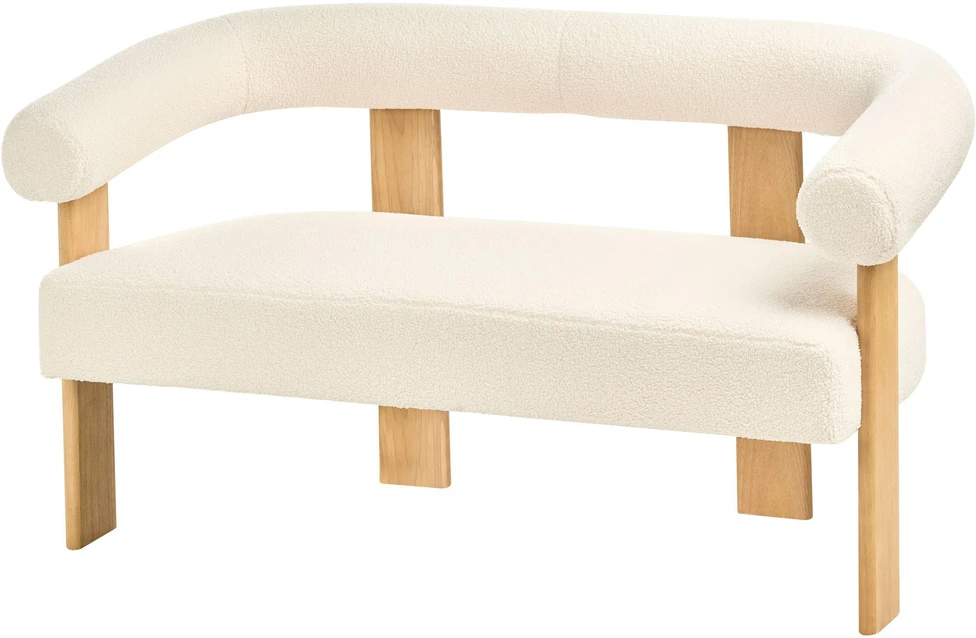 Sofa Beliani Svetainės komplektas ILBRO Boucle, kreminė/šviesiai ruda