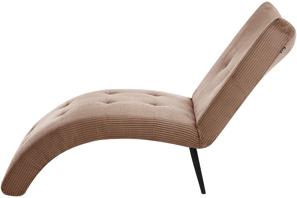 Sofa Beliani Szezlongas QUILLY smėlio spalvos kordas