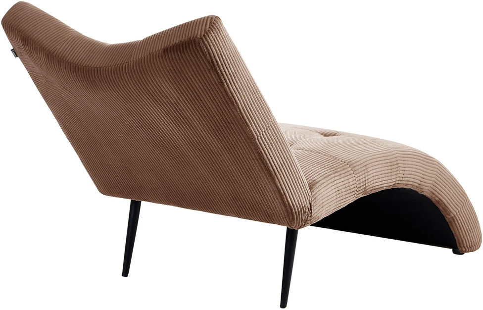 Sofa Beliani Szezlongas QUILLY smėlio spalvos kordas