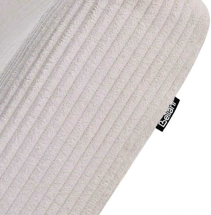 Sofa Beliani Szezlongas QUILLY velvetinis smėlio ir pilkos spalvos