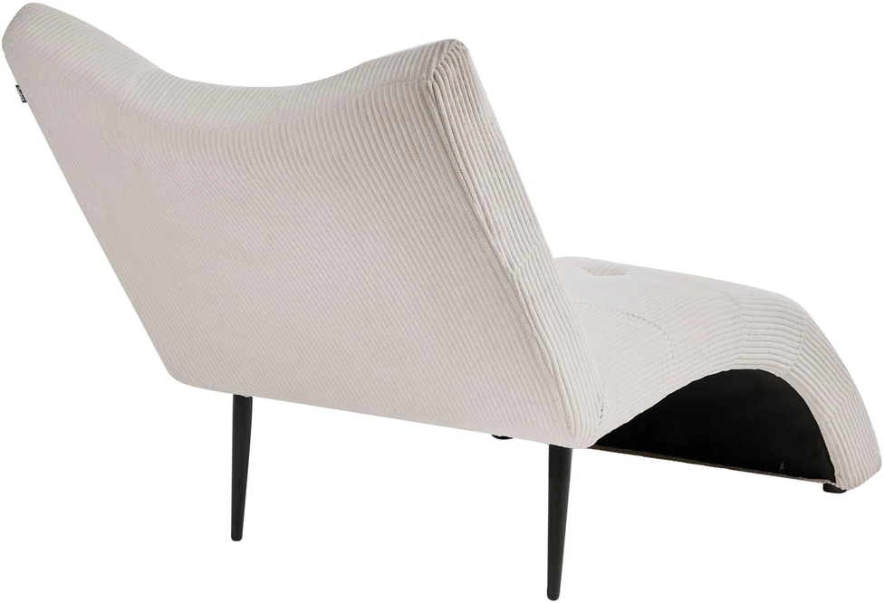 Sofa Beliani Szezlongas QUILLY velvetinis smėlio ir pilkos spalvos