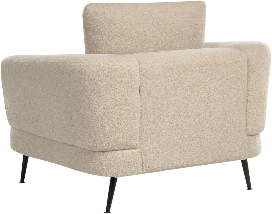 Sofa Beliani Trijų vietų poilsio baldų komplektas KJAER Boucle šviesiai smėlio spalvos