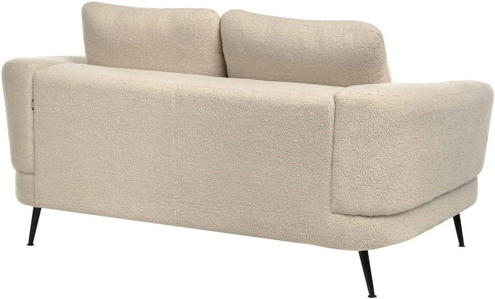 Sofa Beliani Trijų vietų poilsio baldų komplektas KJAER Boucle šviesiai smėlio spalvos