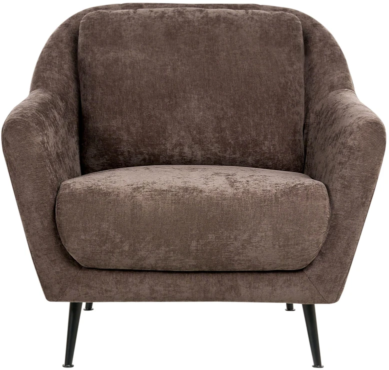 Sofa Beliani Trijų vietų svetainės baldų komplektas EIBY, šenilio audinys, tamsiai rudas