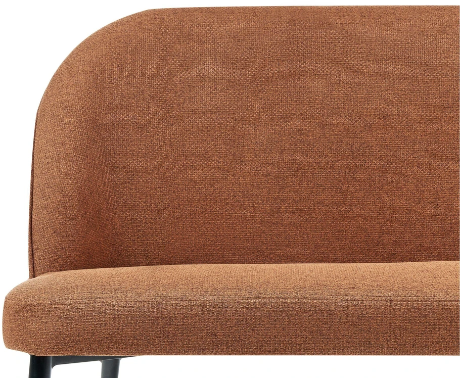 Sofa Beliani Valgomojo suoliukas 2 asmenims OSBY rudos spalvos
