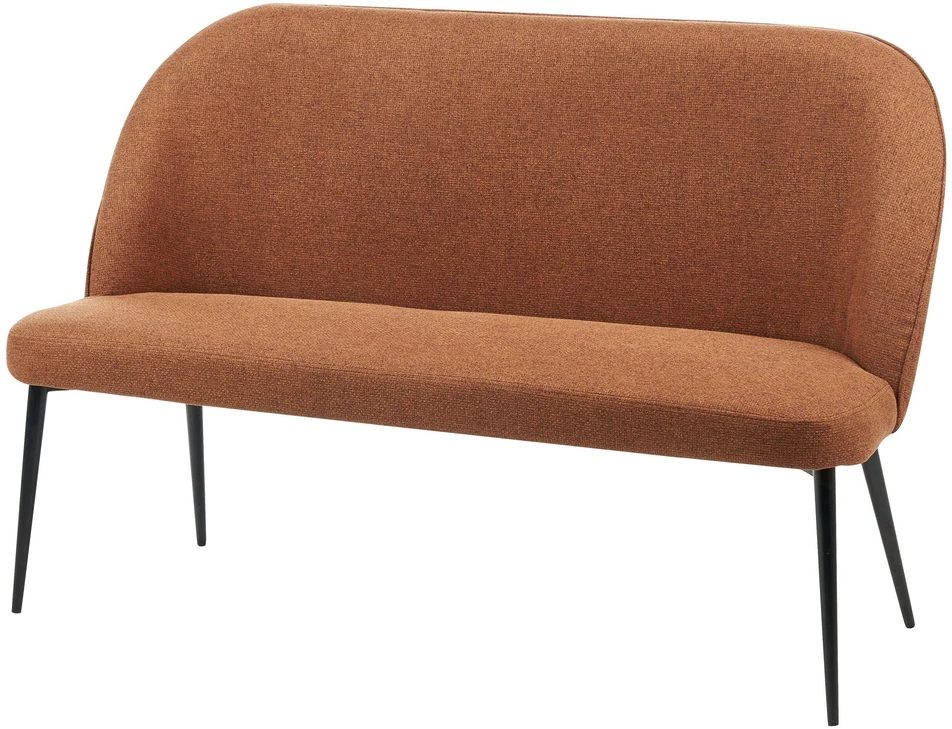Sofa Beliani Valgomojo suoliukas 2 asmenims OSBY rudos spalvos