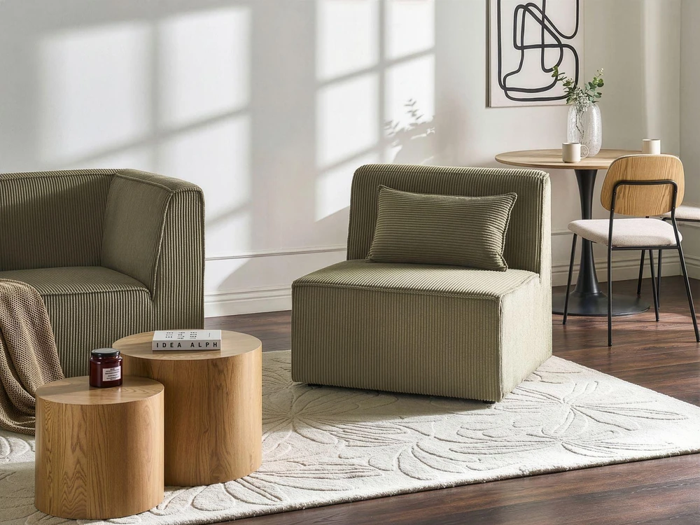 Sofa Beliani Vieno asmens modulis LEMVIG žalias velvetas