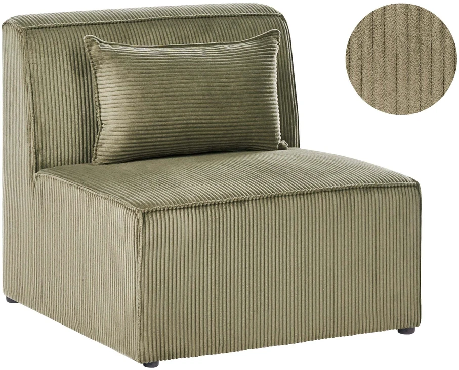 Sofa Beliani Vieno asmens modulis LEMVIG žalias velvetas