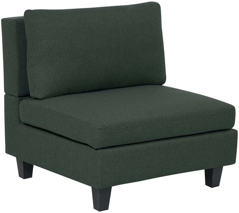Sofa Beliani Vieno asmens modulis UNSTAD tamsiai žalias