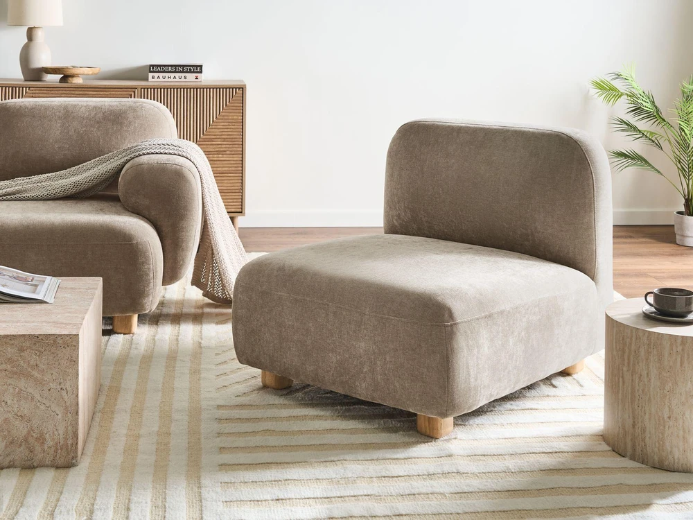 Sofa Beliani Vienvietis modulis AMLI smėlio spalvos
