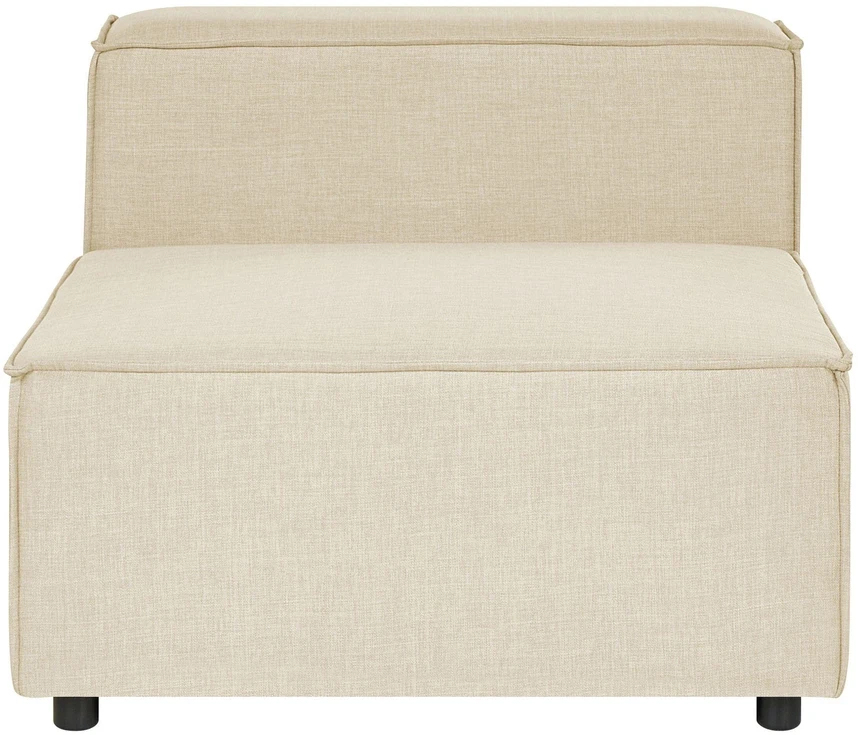 Sofa Beliani Vienvietis modulis APRICA smėlio spalvos iš dirbtinio lino