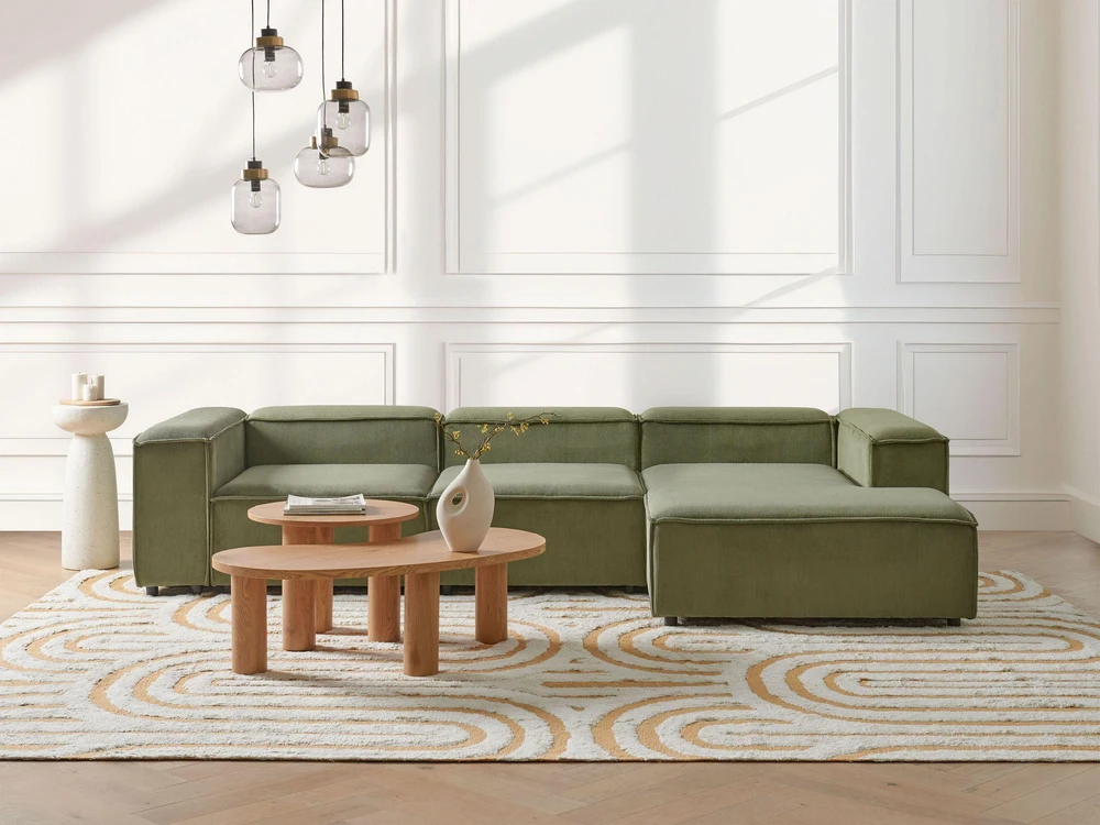 Sofa Beliani Vienvietis modulis ARDAL, žalias velvetas