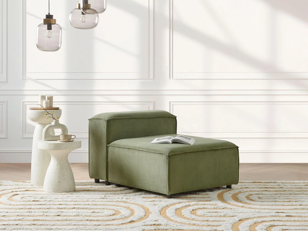Sofa Beliani Vienvietis modulis ARDAL, žalias velvetas
