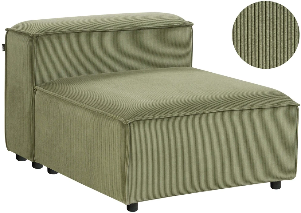 Sofa Beliani Vienvietis modulis ARDAL, žalias velvetas